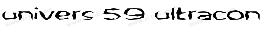 univers 59 ultracond字体转换